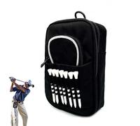 Golf Ball Bag - Compact Tee Case, Zipper Clip Bag | Multi Pocket Straps, Front Access Slot with Bow Strap, Lightweight Storage Bag for Men Women Practice Course Outdoor Outdoor