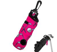 Golf Ball Bag, Golf Ball Bag with Adjustable Belt Clip | Capacity 3 Tees, Lightweight and Waterproof for Golfers Men Women, Ideal for Travel and Training at the Golf Course