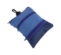 Golf Ball Bag, Heavy Duty Portable Golf Tee Holder with 3 Pockets for Daily Use.Blue
