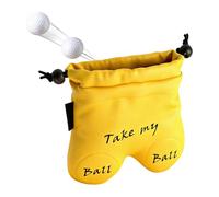 Golf Ball Bag, Large Size Waterproof Elastic Drawstring Golf Bag Pouch for Father Practical Christmas Gift Golfers Men