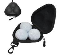 Golf Ball Bag | with Carabiner, Small Hard Case Cover, Golf Case for 3 Balls | for Men, Women, Golfers, Beginners, Training on the Driving Range, in the Garden or Course