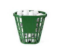 Golf Ball Basket | PP 18.5x18.5x12.5cm Heavy Duty Storage Container | Durable Bucket Carrier with Rotating Handle Ball Holder | Driving Range Practice Home Garage Club Balcony Organizer for Golfers