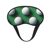 Golf Ball Blackout Sleep Mask - Soft Adjustable Eye Mask for Full Light Blocking, Deep Sleep, Travel & Relaxation