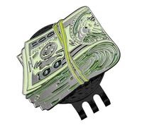 Golf Ball Brand - Magnetic Metal Hat Clip Dollar Style Accessory | Compact Strong Hold Marker with Unique Design, Handy Golf Tool for Men Player Turners