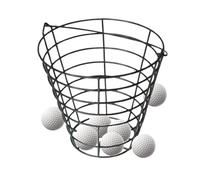 Golf Ball Bucket, 100-Ball Golf Container Basket, Handled Wire Container Rust Proof Holder for Course Driving Range Home Backyard Sport Equipment