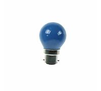 Golf Ball Bulb 45mm Round 240V 15W BC Blue
