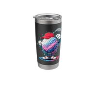 Golf Ball Character for Golfers Stainless Steel Insulated Tumbler