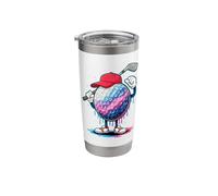 Golf Ball Character for Golfers Stainless Steel Insulated Tumbler