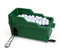 Golf Ball Dispenser, Holds 100 Balls, Semi-Automatic Pitching Machine, Adjustable Height, for Practice, Courses & Training