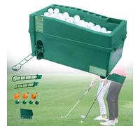 Golf Ball Dispenser with Holder, Holds 60-100 Balls, 2 Ball-Out Modes, No Power Supply, Training Machine for Course