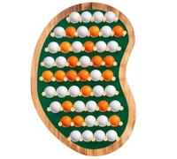 Golf Ball Display Case Holds 49 Balls - Wall Mounted Holder Cabinet Rack, Idea Gifts for Golf Enthusiast - Unique Putting Green Shape