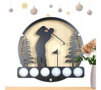 Golf Ball Display Frame, Wall Mounted Golf Ball Holder | Wall Mounted Display Iron Golf Ball Collection, Golf Ball Collection Golf Gulf Showcase