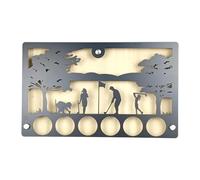 Golf Ball Display Holder Craft Metal Silhouette Gifts for Men Wall Mounted