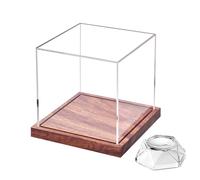 Golf Ball Display Holder | Transparent Golf Ball Organizer Holder | Dust Protection Square Trophy Storage Case for Home Living Room Bedroom Study Room