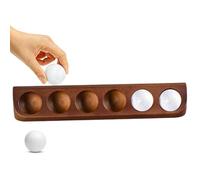 Golf Ball Display in Beech Wood, 6 Elegant 6 Hole Support, Decorative Decorative for Desk, Living Room, Bedroom, Accessory for Golf Collectors and Passionate