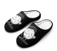 Golf Ball Gentleman Comfy Women's Slippers Nonslip Indoor House Shoes 11-12（42-43）