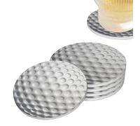 Golf Ball Golfing Sport Coasters for Drinks Set of 4, Absorbent Ceramic Drink Coasters for Coffee Table Wooden Table Cup Bar, 4 Inches