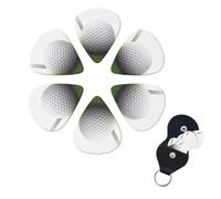 Golf Ball Guitar Picks 6 Pack 3 Different Thickness Celluloid Guitar Plectrums with Guitar Pick Holder Personalized Guitar Pick for Acoustic Guitar, Electric Guitar, Bass, Ukulele