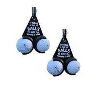 Golf Ball Holder, Easy to Hang Personalized Words Portable Golf Tools Accessories Storage Bag for Organizing Lightweight & Convenient Gift for Golfers(A)