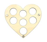 Golf Ball Holder Holder Display Case Golf Ball Display 9x8 Inch Golf Ball Display Wall Mount Heart Shape Wall Mount for Torched Golf Ball Display Stand Bit