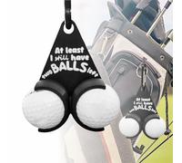 Golf Ball Holder - it take a lot of Balls to Golf The Way I do 3D Funny Printed with 2 Tee Slots, Quick-Draw Release, 1 Pc (A)
