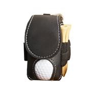 Golf Ball Holder - Leather Stick Bag, Compact Organiser | Durable Ball Carrier, Cover for Golf T-Shirts, Belt Bag, Mini Pocket Caddy, Outdoor Sports Equipment, Portable T-Shirt Storage