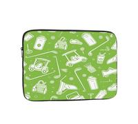 Golf Ball Laptop Case 12 Inch Sport Doodle Laptop Bag for Women Men, Water-Resistant Business Computer Carrying Bag Shockproof Notebook Sleeve