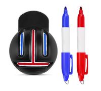 Golf Ball Line Drawing Kit - Alignment Marking Tool With Two Pens, Waterproof Identification Marker Precision Putting Practice And Swing Training | Outdoor Golfs Coaching Practice Aid