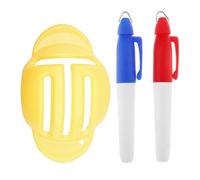 Golf Ball Line Marker - Alignment Drawing Template Including Pen, Golf Ball Alignment Marking Tool - for Tournament and Training on the Golf Course, Driving Range, Outdoor, Backyard and