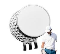 Golf Ball Marker - 25mm Enamel White Metal Position | Magnetic Golf Ball Marker with Magnet Hat Clip Belt Pocket Clip-On | Supplies - Outdoor Sports Equipment Boyfriend Son