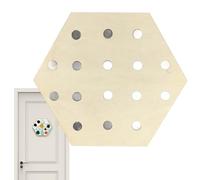 Golf Ball Marker Display Frame, Magnetic Marker Shelf,Multifunctional Wooden Magnetic Golf Storage Board For Storing And Displaying, Poker Chip Holder For Displaying Up To 16 Collectible Markers Chips