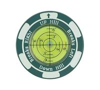 Golf Ball Marker for Putting on the Green, Simple Magnetic Application, Reading Aid with Horizontal Bubble Golf Trainer, Reusable Cap Clip, Putting Accessory for