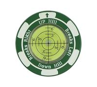 Golf Ball Marker for Putting on the Green, Simple Magnetic Application, Reading Aid with Horizontal Bubble Golf Trainer, Reusable Cap Clip, Putting Accessory for