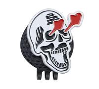Golf Ball Marker - Golf Ball Marker - Alignment | Multi-Purpose Funny Skull Golf Ball Marker Clip | Metal Small Hat Clip Creative Fun Golfing Accessories for Golfers Women Birthday, Siehe Beschreibung