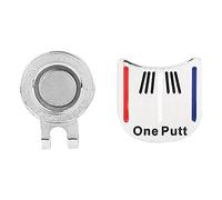 Golf Ball Marker, Golf Hat Clip Marker Golf Cap Clip One Putt Durable Metal Golf Mini Magnetic Ball Marker Golfer Hat Visor Clip Accessory