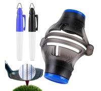 Golf Ball Marker Liner - Accurate Line Drafting Aid, 7.5x6cm Clip On Design, Quick Positioning Guide, Travel-Friendly Sport Accessory |Golf Ball Alignment Marking Stencils For Players Training Session