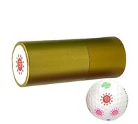 Golf Ball Marker Pad - Moisture Resistant Red Ink, Clear Emblem, Quick Marking, Ergonomic Grip, Improved Trajectory Aid | With Garden Putting Green Exercises Practice