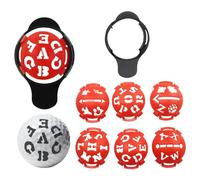 Golf Ball Marker Pen - Alignment Drawing Template Tool with Marker Base to Create Precise Straight Guidelines on Golf Balls, Portable Training Accessory