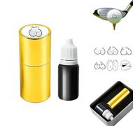 Golf Ball Marker Personalized- Funny Body Part Golfing Stamp,Quick-Dry Self-Inking Golf Balls Custom Stamper with Text Name,Gift for Golfers,DadsClubs,Retirement on Christmas & Birthday (Golden)