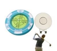 Golf Ball Marker Poker Chip - High Precision Reader Marker, Robust Golf Chip Marker, Golf Ball Marker with Clip for Cap, Useful Accessories for Men Women and Golf Enthusiasts on the Court or at