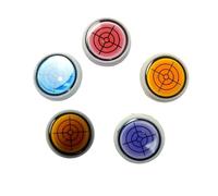 Golf Ball Marker Round Cap Clip Mark with Level Function, Portable Removable Attaches, Easily to Golf Cap, Golfs Training Tool Ball Line Marker Accessory (5 Mix)