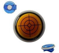 Golf Ball Marker Round Cap Clip Mark with Level Function, Portable Removable Attaches, Easily to Golf Cap, Golfs Training Tool Ball Line Marker Accessory (Orange)