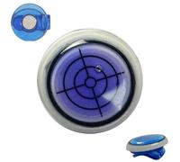 Golf Ball Marker Round Cap Clip Mark with Level Function, Portable Removable Attaches, Easily to Golf Cap, Golfs Training Tool Ball Line Marker Accessory (Purple)