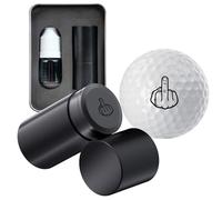 Golf Ball Marker Stamp, Self-Inking Marker, 15mm Logo, Reusable, Waterproof & Quick-Dry, Concave Design Permanent Marking With Metal Storage Case Golf Gift for Husband, Father's Birthday Christmas SZ