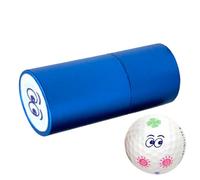 Golf Ball Marker Stamp - waterproof blue ink, steady imprint, rapid mark, precision grip enhanced alignment tool | for practice range training greenside routine development refinement habits form