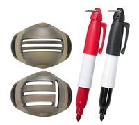 Golf ball marker, tools, golf ball alignment, scribe tool, golf ball marker pen for better alignment, quick-drying marker for Gollf Baall marking, precision drawing guide