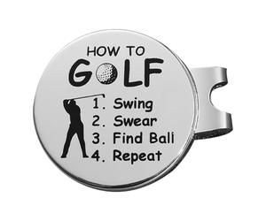 Golf Ball Markers for Hat Strong Magnet Secure Clip Lightweight | Sport Golf Marker Holder Dad, Husband, Grandpa, Men, Women, Golfers, Birthday, Fathers Day, Outdoor Sport, Hobby