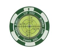 Golf Ball Markers for Putting Green | Reading Aid with Horizontal Bubble Golf Trainer | Wear-Resistant Putting Accessories Hat Clip for Beginners Professionals