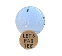 Golf Ball Markers Metal 22mm Flat Round Position Golf Mark Accessories Funny Golf with Golf Words Marker Novelty Spoof Gift