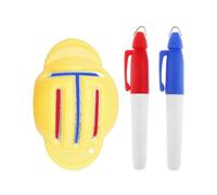 Golf Ball Marking Tool - Alignment Drawing Template with Pen - Golf Ball Alignment Marking Tool - for Tournament and Training on the Golf Course, Driving Range, Outdoor, Behind